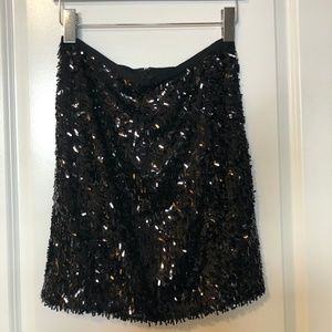 Black sequin mini skirt from Ann Taylor